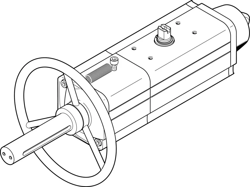 Неполноповоротный привод Festo DAPS-0120-090-RS2-F0710-MW