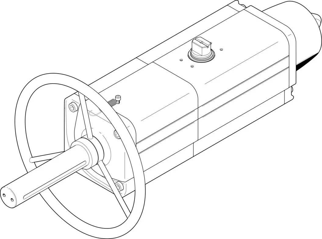 Неполноповоротный привод Festo DAPS-0480-090-RS4-F14-MW