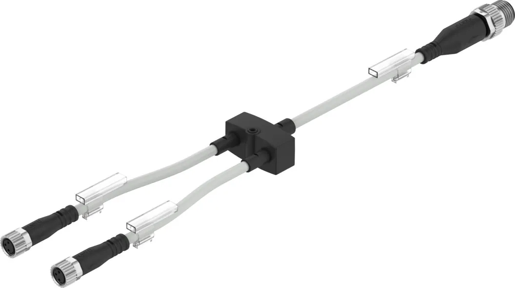 Коллектор Festo NEDY-L2R1-V1-M8G3-U-0.3L-M12G4-2.5R