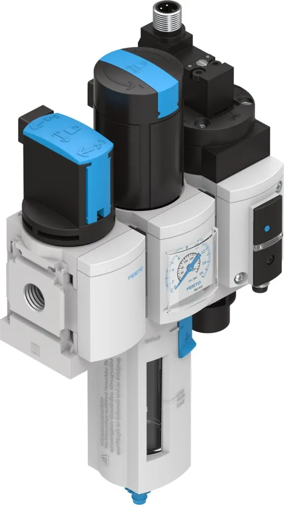 Блок подготовки воздуха, комбинация Festo MSB4-1/4:C3:J120:D14-WP