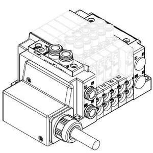 25A-SS5Y5-12, Блок серии 5000, проволочная электроразводка (IP67)