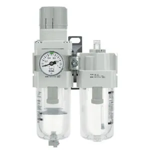 AC10A-40A-A (FRL), Модульного монтажа, Фильтр/регулятор + Маслораспылитель