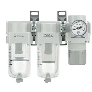 AC20C~40C (FRL), Фильтр-микрофильтр-регулятор, модульный монтаж