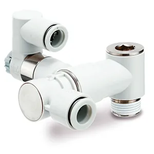 Integrated Pilot Check Valve with Residual Pressure Release Valve, With Push-lock, Horizontal – ASP-G