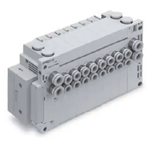 SS5Y5-11TC, 5000 Series Manifold, Terminal Block Box (IP67) Spring Type, Bottom Ported