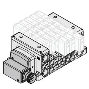 VV80*-MD, Manifold, ISO 15407-2, Circular Connector