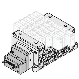 VV80*-PD, Плита, по ISO 15407-2, плоский ленточный кабель