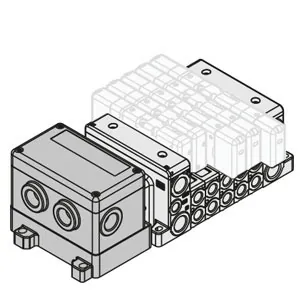 VV80*-SDVB, Плита, по ISO 15407-2, комплект последовательной передачи, EX126