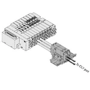 VVQ1000-FPG, Блок обратных клапанов, плита (монтаж на DIN-рейку)